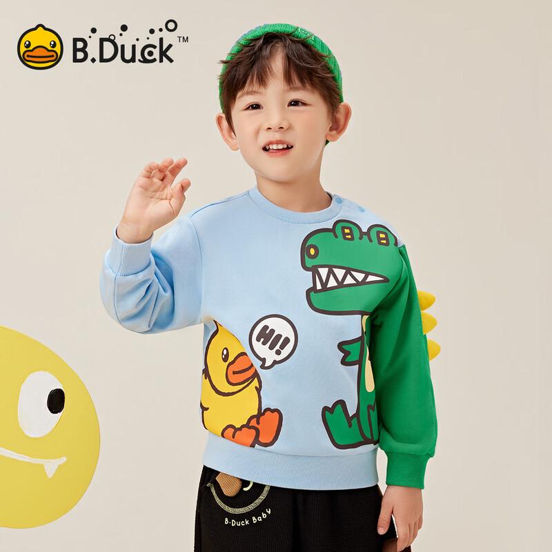 B.Duck Boys' Dinosaur Crewneck Sweatshirt