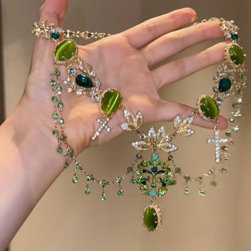 Collana con Perline di Conchiglie Colorate a Doppio Strato Boemia Usata