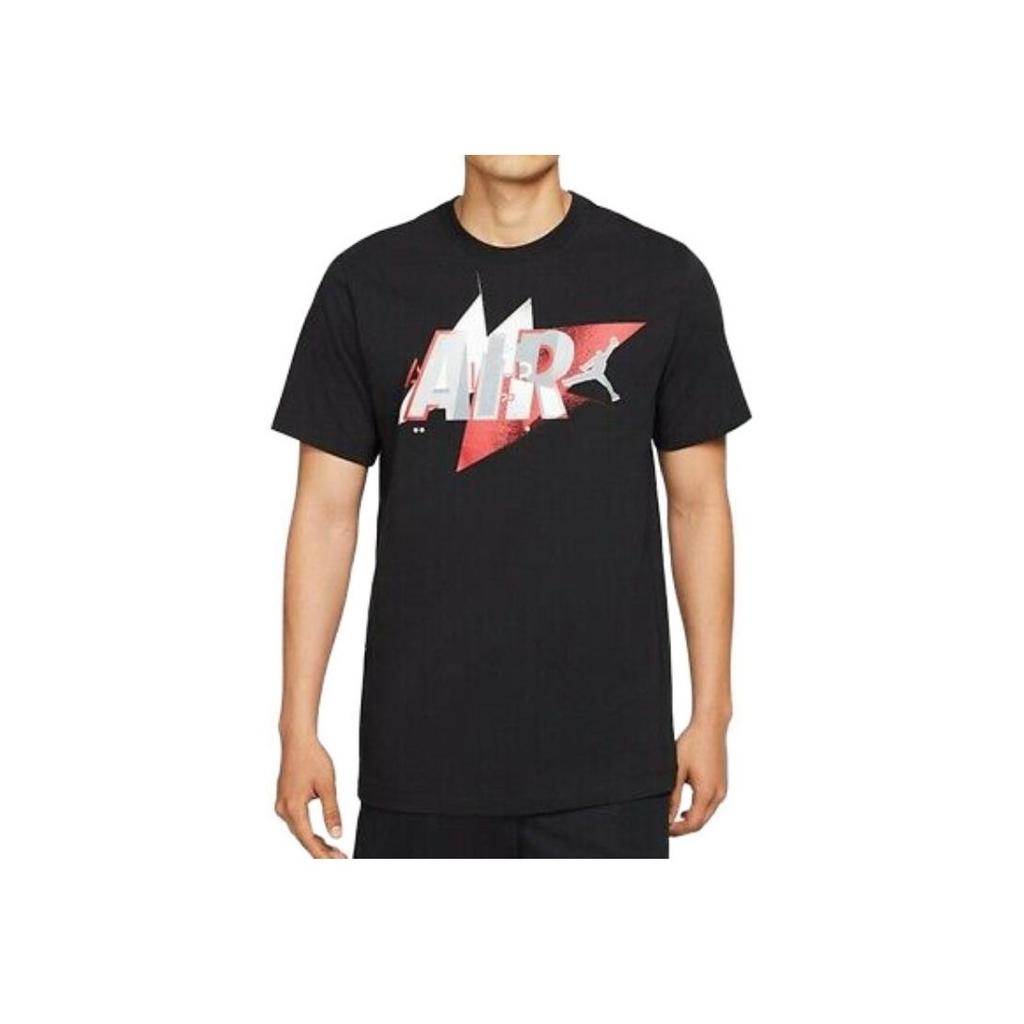 Air Jordan Casual Basketball Breathable Training Short Sleeve T-Shirt Men Tops Black CZ8395-010