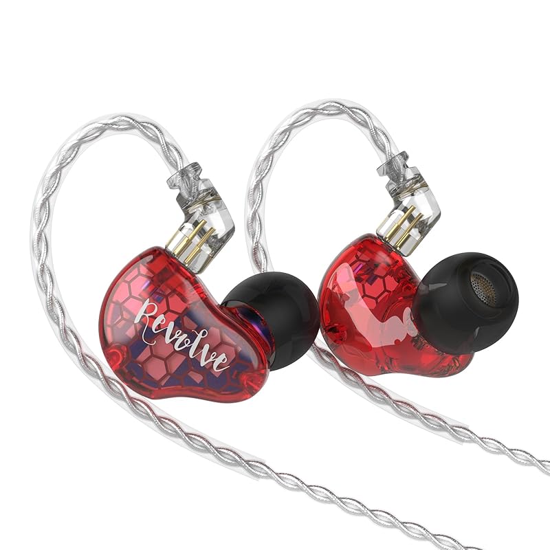 

RevoNext []RH216RD-C 2BA+1DD driver HiFi in-earphones 0.75mm2Pin-Type-C connector model Compatible with iPhone15