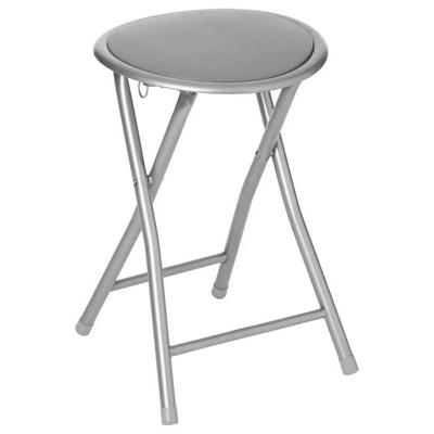 Atmosphera PVC-Klapphocker „Elisa“ – Grau – 1 Stück