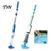 Automatic Pool Bottom Sweeper Handheld Vacuum with Pole, Cordless Rechargeable Hot Tub Vacuum, Easy Operation Cleaning Device Powerful Suction