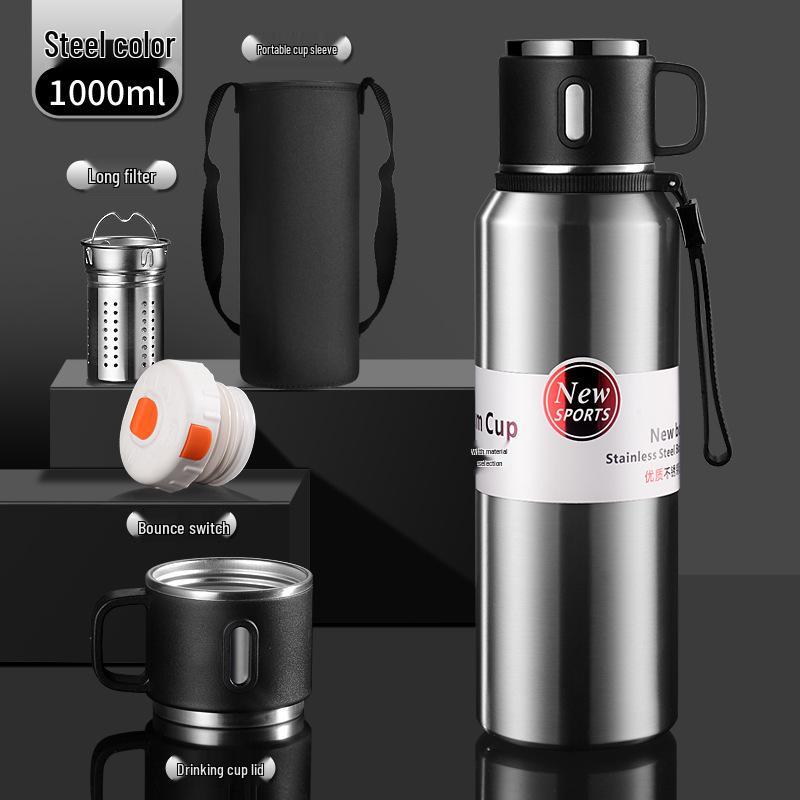 Premium 316 Stainless Steel Insulated Travel Tea Cup with Large Capacity and Water Separation