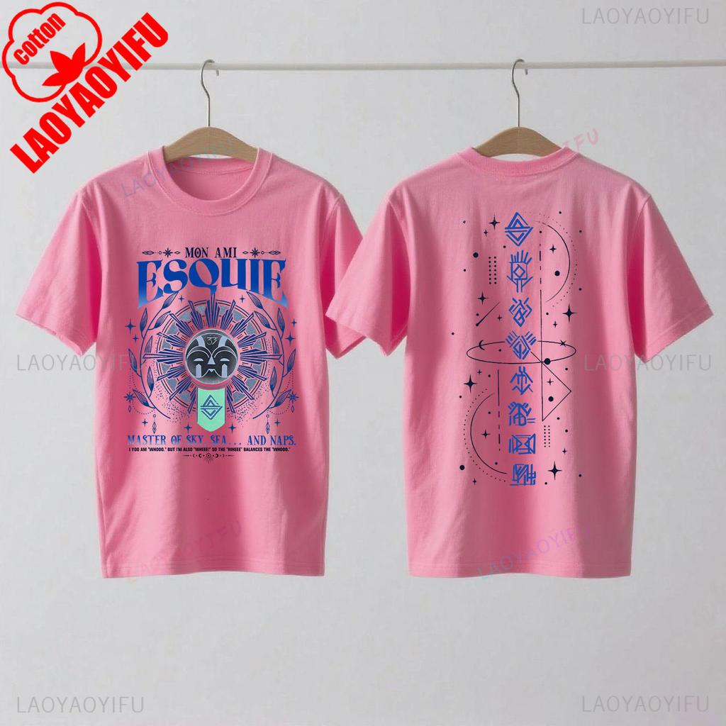 Koszulka Esquie Clair Obscur Expedition 33 Zabawna koszulka Esquie dla graczy dla fanów Prezent Moda letnia Casual Miękka bawełna Krótki rękaw Top