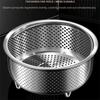 Water Resistant Food Steamer Rack Stainless Steel Steaming Tray Vegetable Drainer  Stock Pot