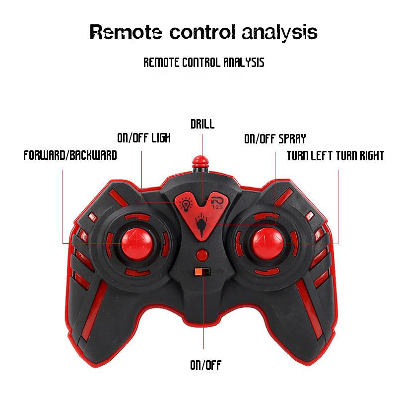 Off Road Rc Drift Car Spray Fog 1/24 4wd Fast 18KM/h Electric Remote Control Cars With Light  Vehicle Kit Toys For Boys Gift