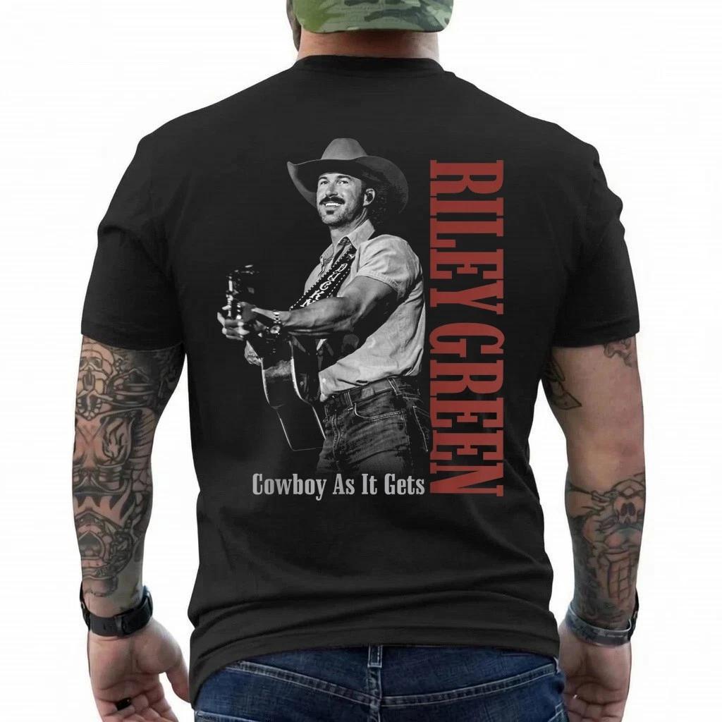 Riley Green Cowboy Guitar T-Shirt S