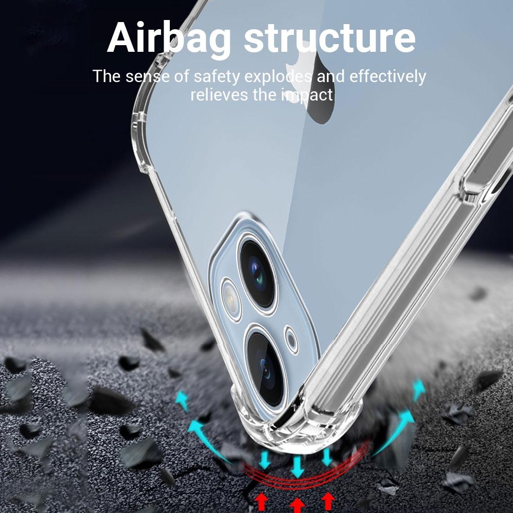Shockproof Clear Case For iPhone 13 12 11 Pro Max Clear Phone Case For iPhone 11 12 13 Pro /12 13 Mini Soft Silicone Back Cover