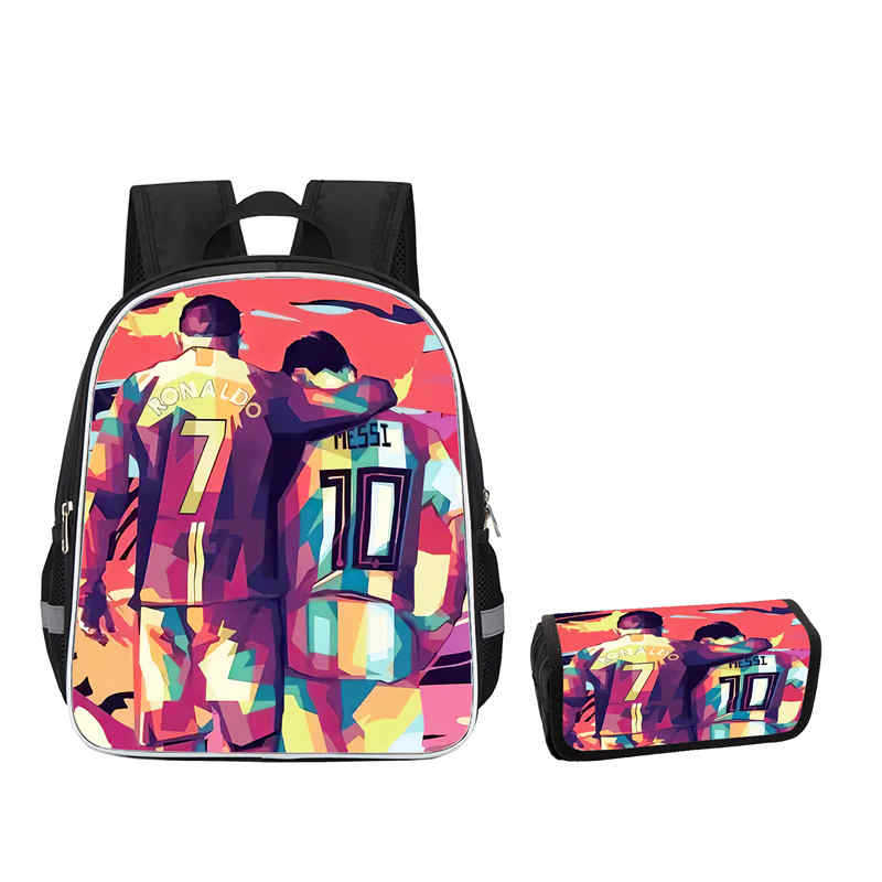 Zaino Circondato da Stelle dello Sport Borsa da Scuola da Uomo e da Donna Astuccio a Flip Casual