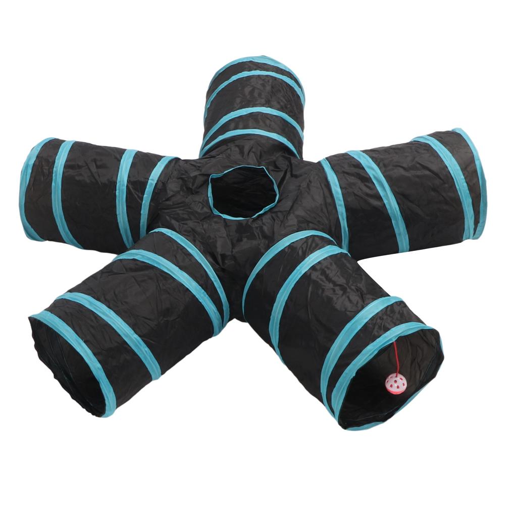 Zestaw Zabawek Tunel dla Kota Wielofunkcyjny Zabawny Interaktywny Dzwonek Piłka Pluszowa Myszka Zabawka Patyk Teaser