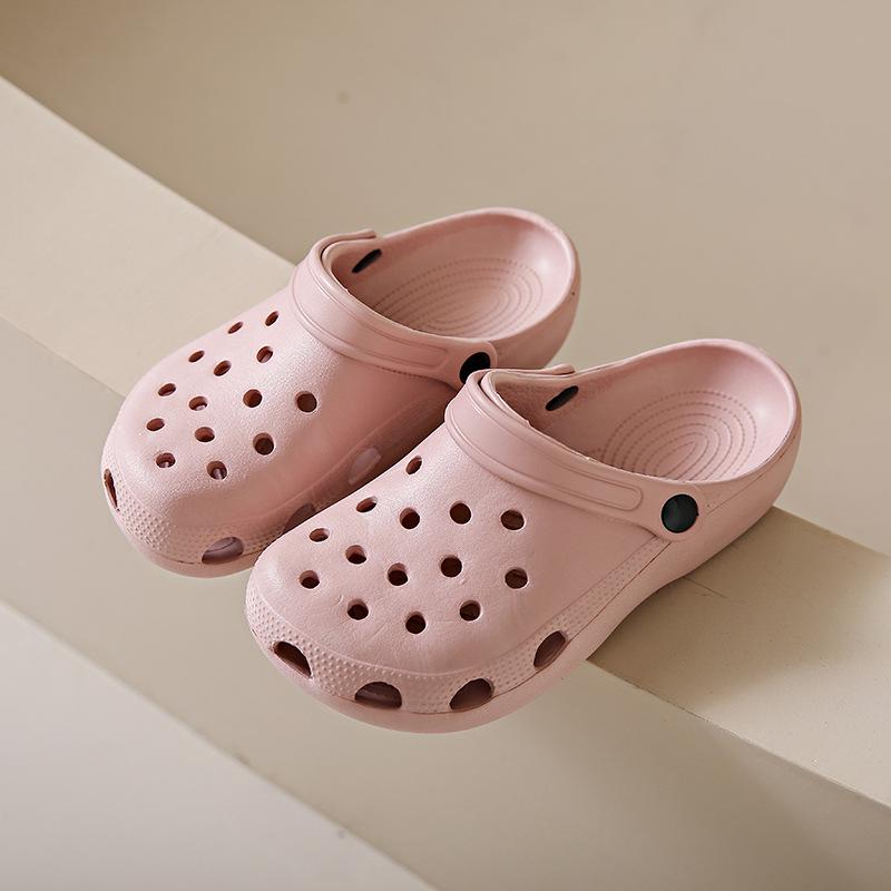 

Туфли с дырочками женские летние новые милые сандалии на платформе нескользящие пляжные тапочки медсестры 40/41