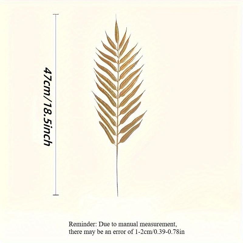 10pcs Artificial Palm Leaves Weddings Halloween Birthdays Anniversaries Thanksgiving Day Christmas Decor Plastic Home Decoration