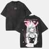 My Dress-Up Darling Kitagawa Marin Kawaii Stampa Grafica T-shirt Uomo Donna Retro Lavato Girocollo Cotone Tee Oversize Estate Nuovo Top