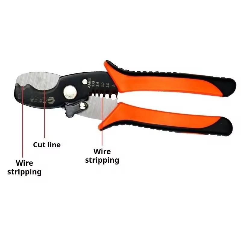 Durable Wire Stripping Tools for Electricians- Stainless Steel Wire Cutter Pliers