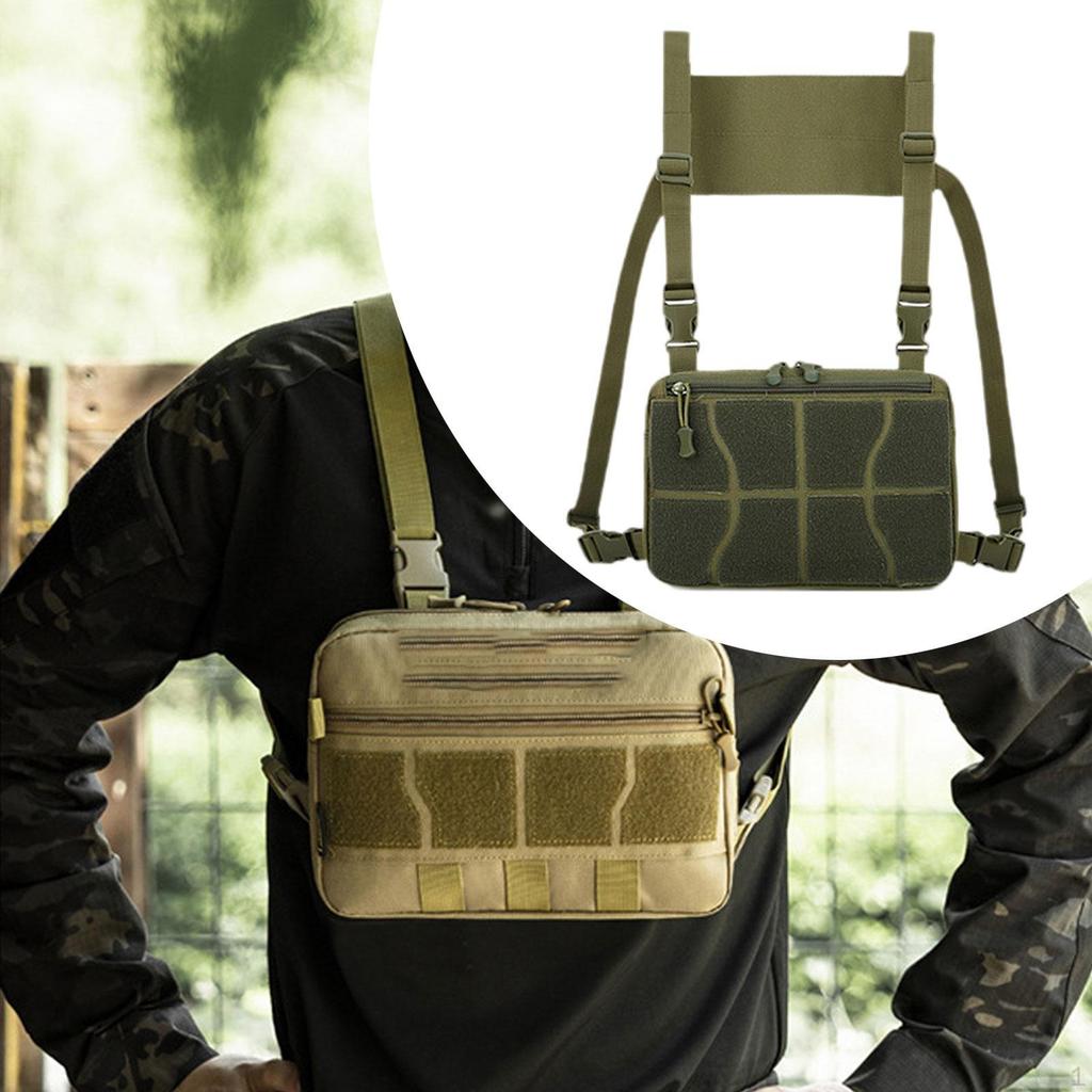 Chest Rig Bag Practical Multifunction Outdoor Pack for Hiking Fishing Travel