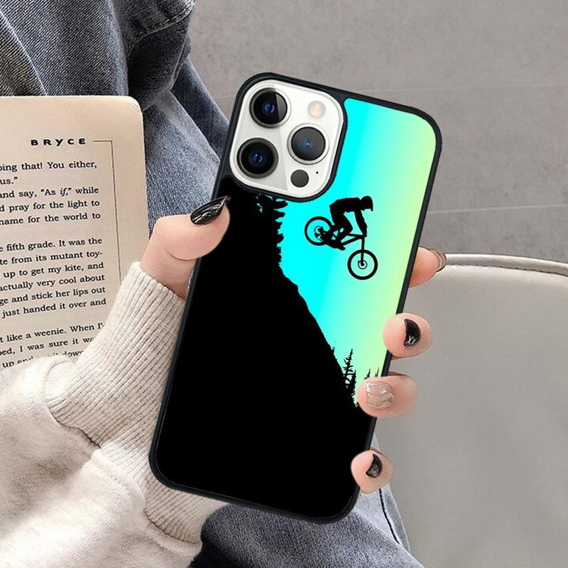 BIKE Cycling Art Phone Case for iPhone 17 Air 16 16e 15 Plus for Apple 13 11 12 14 Pro Max Cover coque Shell