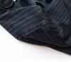 Men's Casual Retro Striped Denim Shirt Jacket - Long-Sleeved, Loose Fit for Spring and Autumn