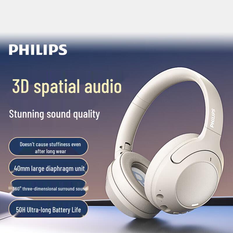 

Бездротові Bluetooth-навушники Philips з ШІ-шумозаглушенням, повнорозмірні