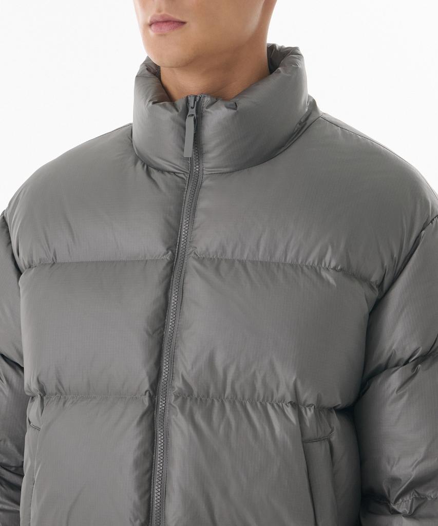 Musinsa Standard Glossy Ripstop Down Puffer Short Padded Jacket [Titan Grey]