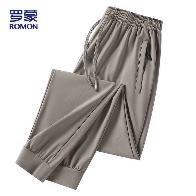 ROMON Men's Ice Silk Quick-Dry Casual Pants