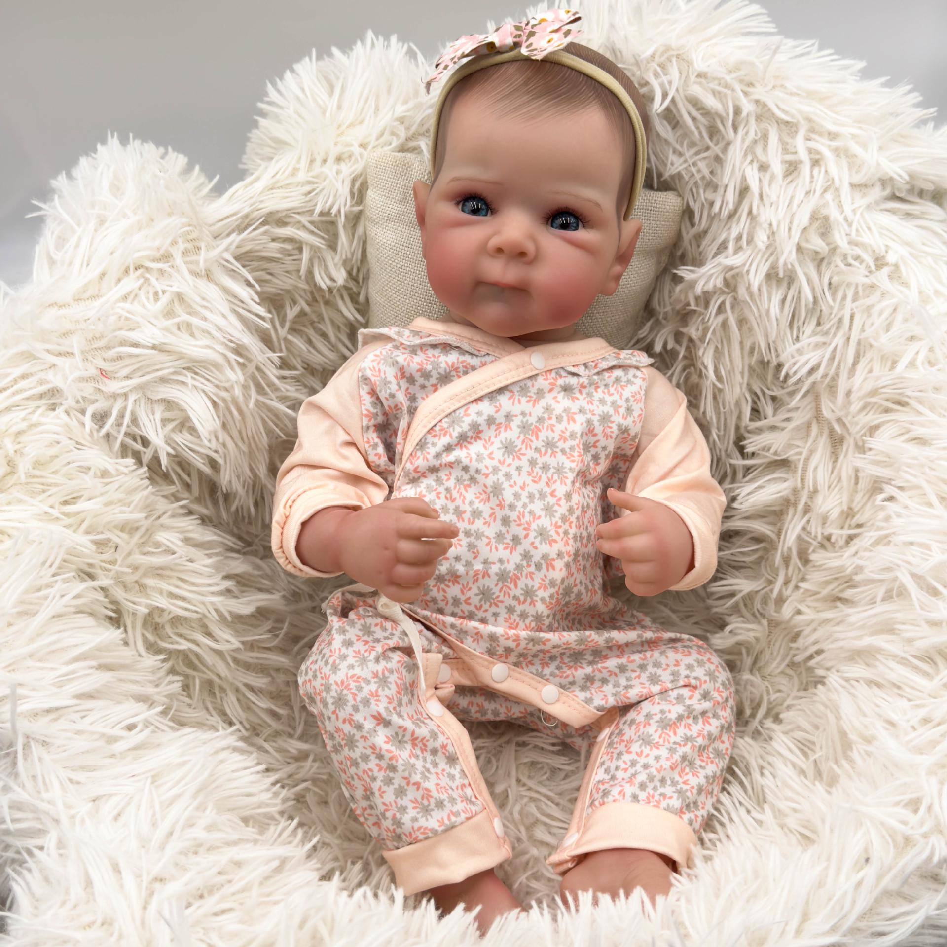 18-inch Bettie Reborn Baby Doll Simulation, One-Piece Delivery 18-inch Full Silicone Version