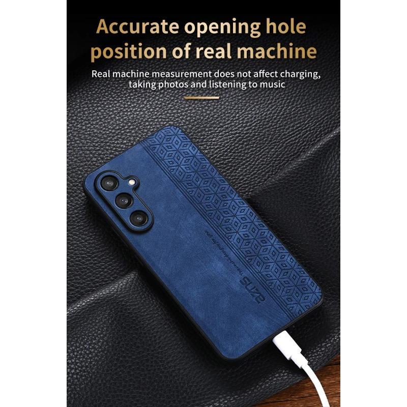 Luxury Soft Leather Business Elite Shockproof CellPhone Cases for Samsung Galaxy M55 Protective Phone Case Protective