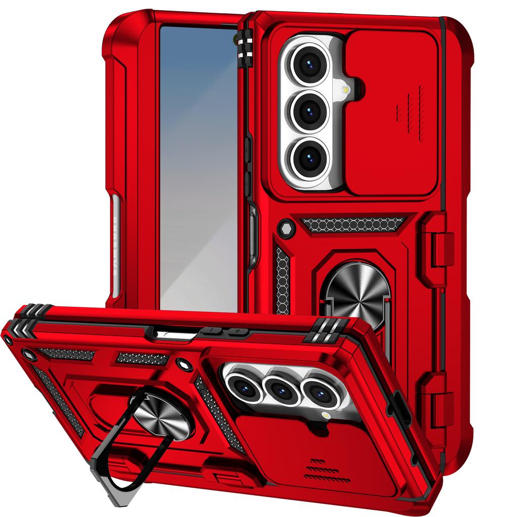 For Samsung Z Fold 7 Fold7 Case Car Magnetic Ring Stand Slide Camera Armor Shockproof Cover For Samsung Galaxy Z Fold 7 Funda