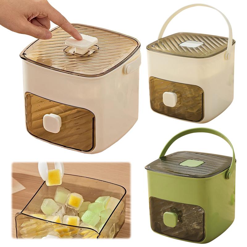 Portable Ice Maker Machine with Storage Drawer Ice Maker with Handle Compact Ice Maker Machine for Household & Outdoor Use