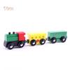 NO.KK Magnetic Wooden Mini Train Carriage Model Educational Kids Toy Gift Gift Vehicles Minicar