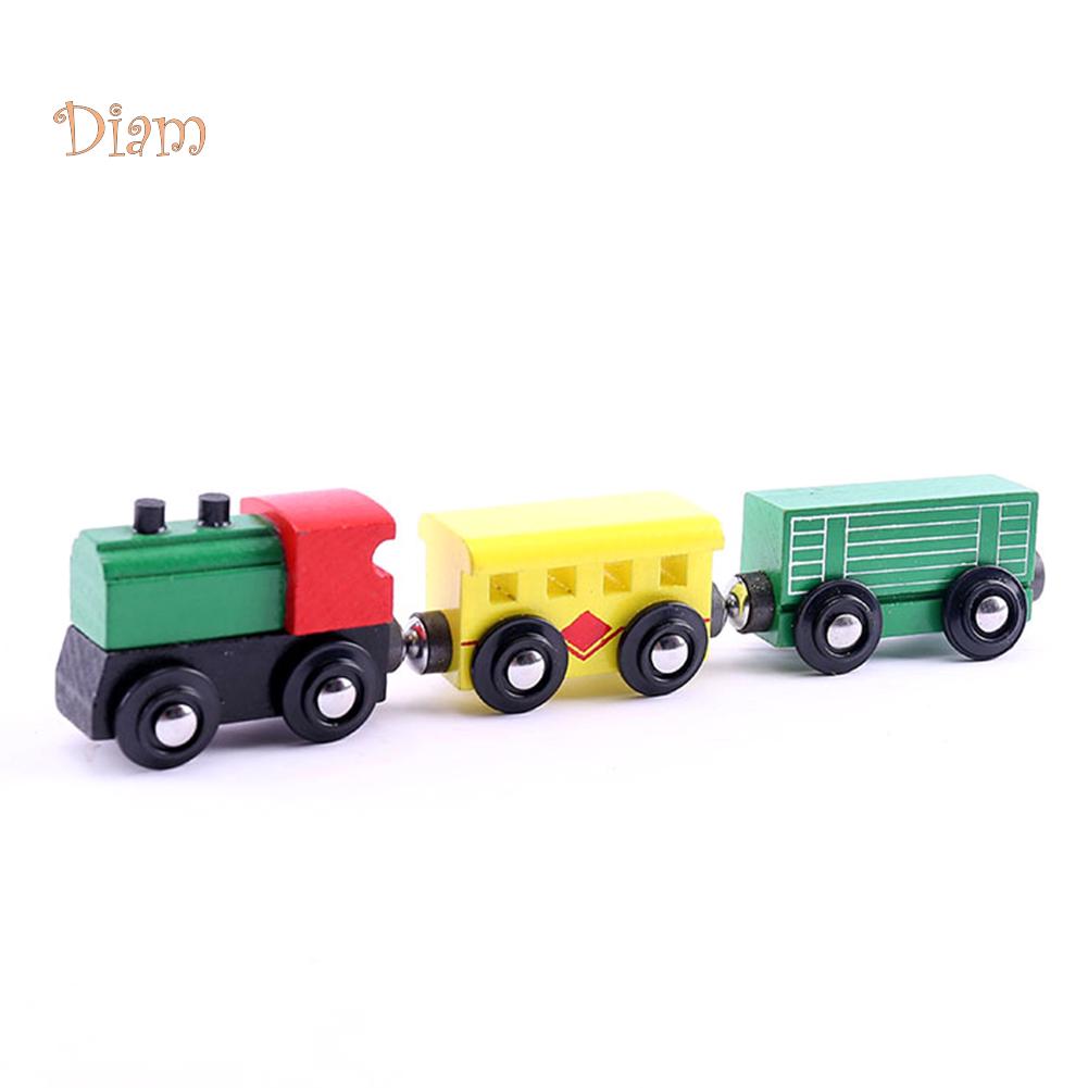 NO.KK Magnetic Wooden Mini Train Carriage Model Educational Kids Toy Gift Gift Vehicles Minicar