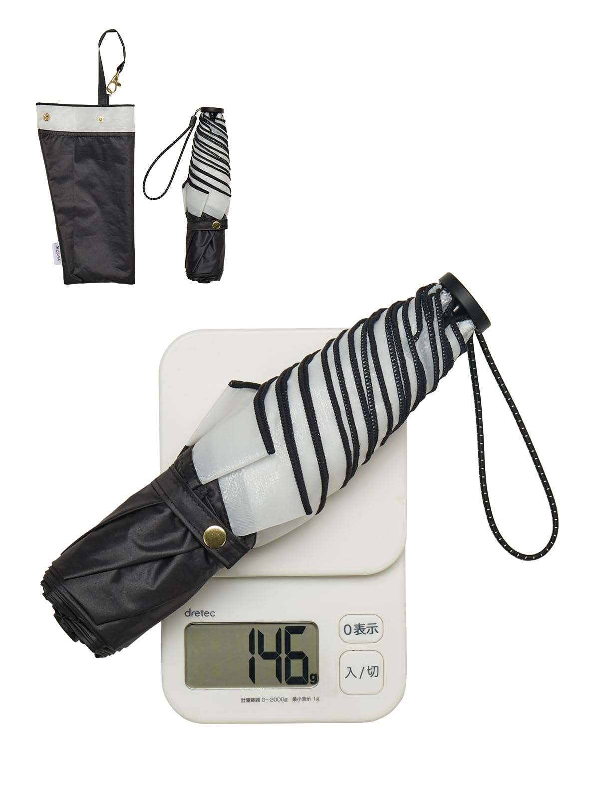 

KIZAWA Складной карбоновый зонт с УФ-защитой, Подходит для солнца и воды 5-го уровня, Полный нагрев, Ребра 55 см, Сверхлегкий, Волокно, 146 г-169 г, Лепестковой формы