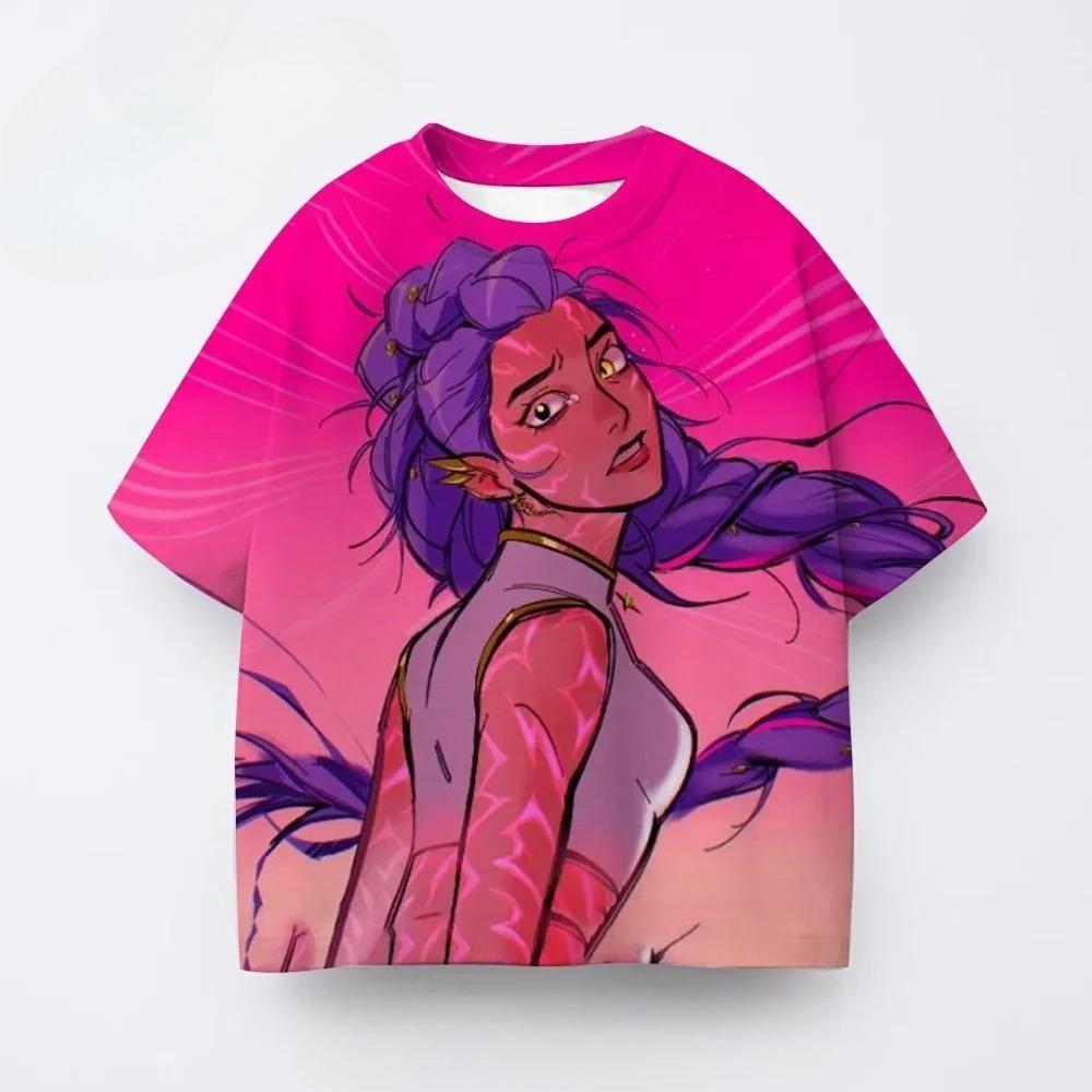 2026 Kinder Anime Kleidung Mädchen Kpops Dämonenjäger 3D Kurzarm Lässig Mode Sommer Jungen Mädchen T-Shirt