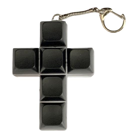Keyboard Fidget Toy Stress Anxiety Relief 6 Keys Keyboard Clicker Keychain Portable Travel Decompression Button Sensory Toy