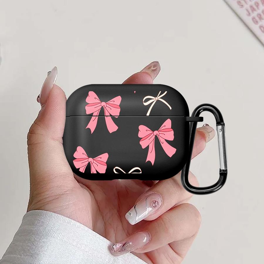 Cartoon Bow Case For Airpods 3 Pro Pro3 4 1 Pro2 2 Earphone Cases Cover