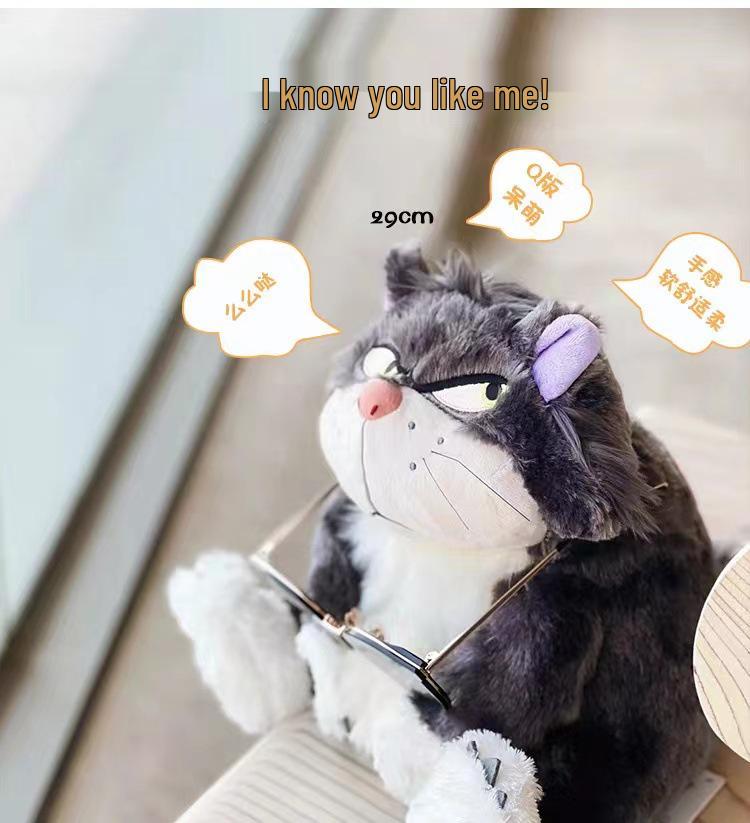 Lucifer & Figaro Cat Plush Doll - Funny Gift for Kids or Girlfriend