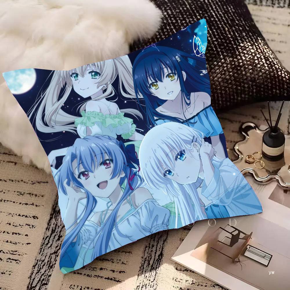 Anime Summer P-Pocket Pillow Case Fashion Square Pillowcase Bedroom Sofa Room Ins Decoration Leisure