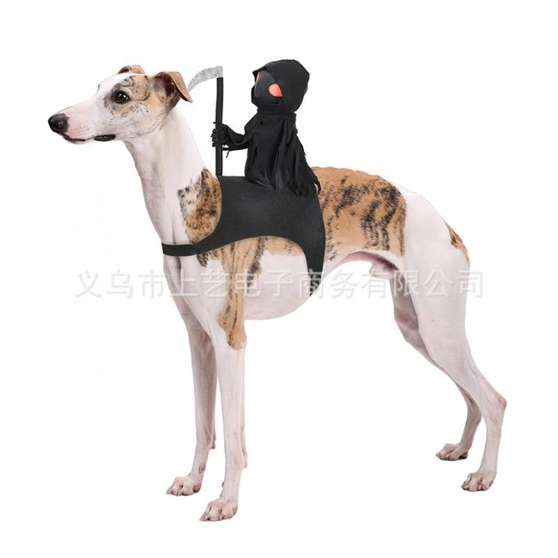 Halloween Pet Dark Knight Costume Dog Cat Funny Riding Outfit