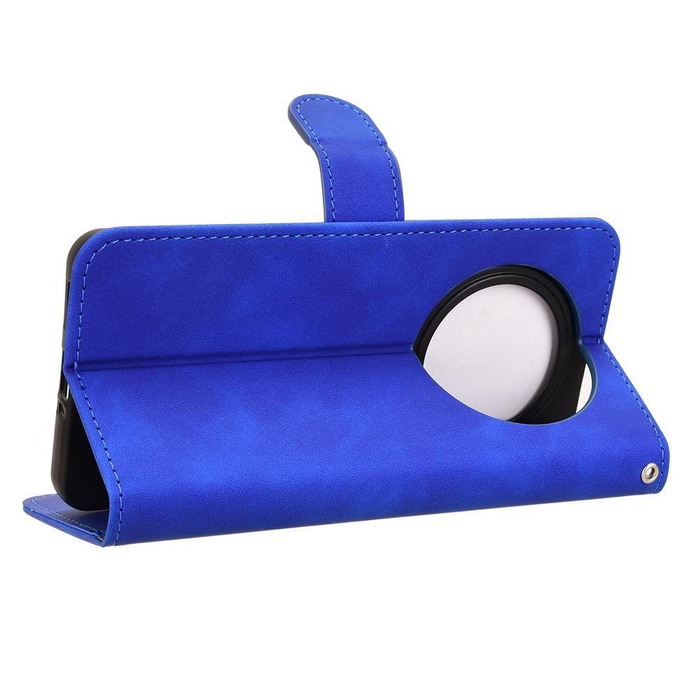 For Oppo Reno12 F 5G Case Skin-Feel Leather Wallet Folio Flip Anti-Drop Phone Cover