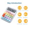 Calculator Typewriter-Inspired Round Button Large Screen Portable Easy To Use Calculator for Office School Home