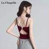 La Chapelle Women's Double Strap Padded Butterfly Back Camisole