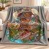 Delicious In Dungeon Blanket Flannel Blanket Soft Cozy Plush Throw for Sofa Bed Lightweight Home Decoration Outdoor Camping