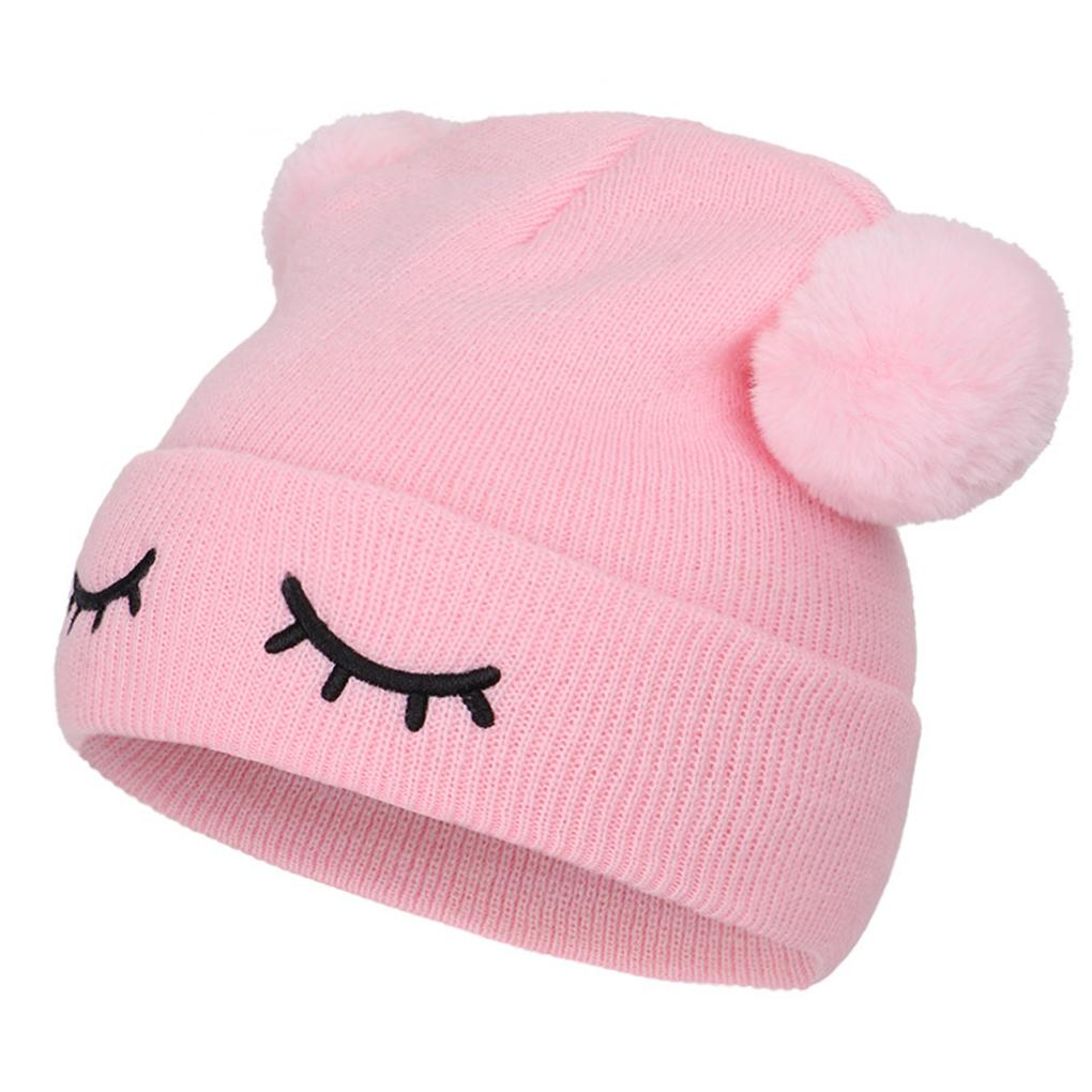 Gorro Liso para Bebé Lindo Gorro de Punto con Orejeras para Niños Gorros de Ganchillo para Niños Gorro de Invierno para Niños