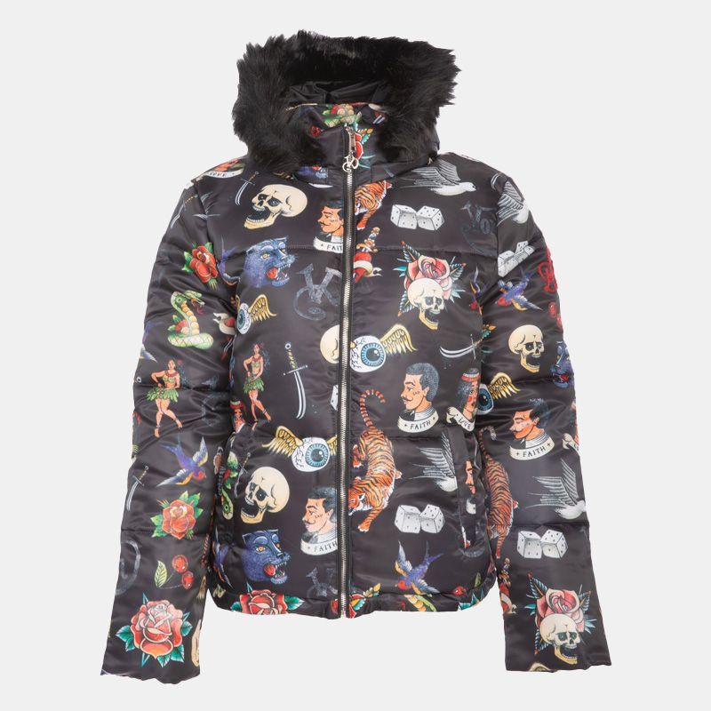 Doudoune à capuche avec fourrure Femme VON DUTCH
