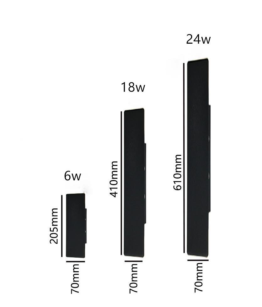 Modern LED Waterproof Outdoor Wall Lamp IP65 Aluminum up down Sconce Indoor Decorative Lighting