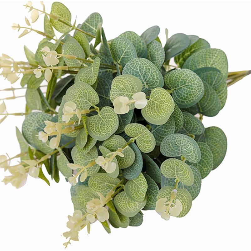 5/10/20Pcs Eucalyptus Leaves Artificial Plant Bouquet For Home Room Decor Garden Wedding Decoration DIY Wreath Garland Accessory