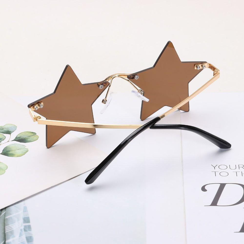 Funny Eyewear Party Star Shape Sunglasses Pentagram Sunglasses Sun Glasses Rimless