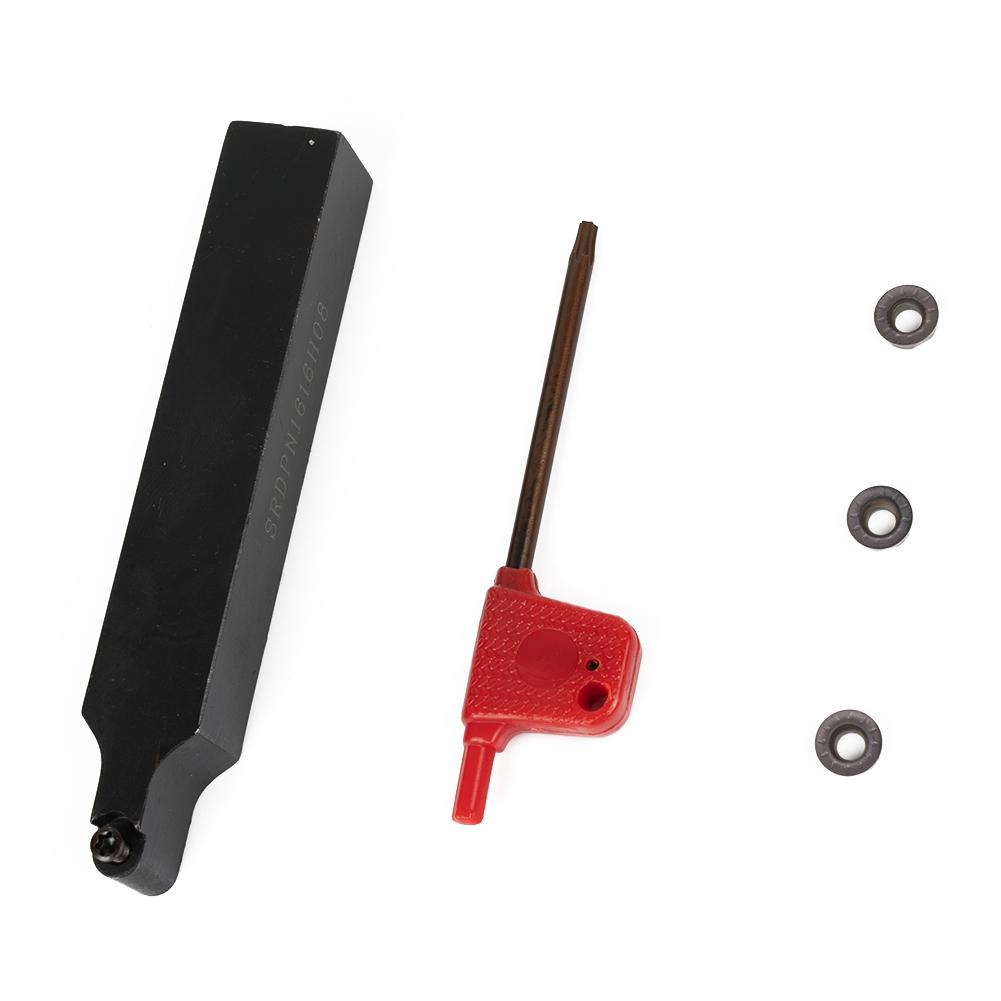 Practical Lathe External Turning Tool Holder for Various Processing Environments SRDPN1616H08 16x100mm +10 RPMT08T2M0EJS