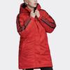 Adidas Originals Warm Mid-Length Casual Sports Hooded Down Jacket Women Jacket Light-Crimson FL0046