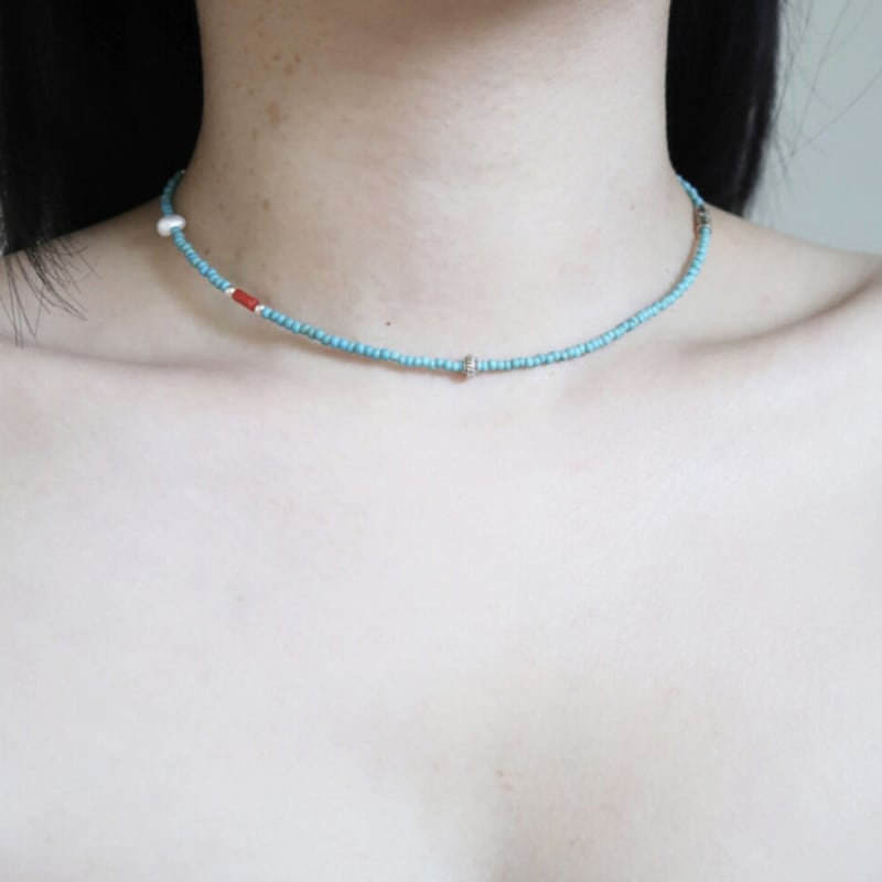 821WEBSERVICE mint wood necklace