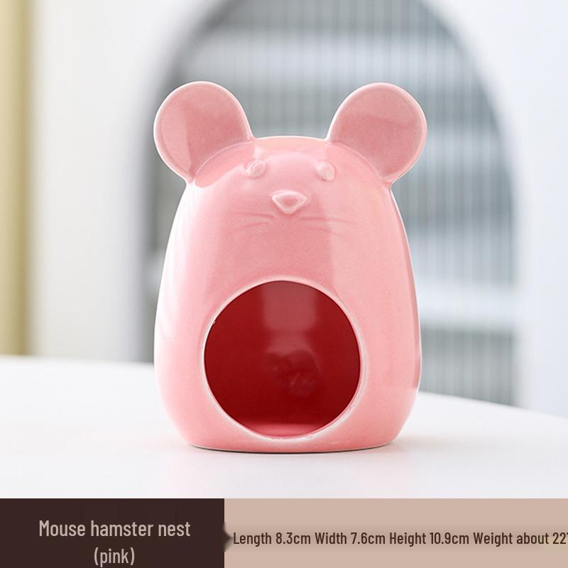 Chladivý keramický úkryt pro křečka: Letní přístřešek a herní domek